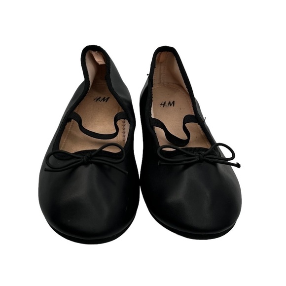 H&M Black Slip On Ballet Flats Size 13 Girl’s - Picture 3 of 8